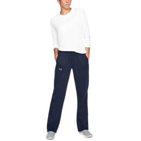 Women's UA Rival Pants - Midnight Navy (410) - Picture 2 of 3